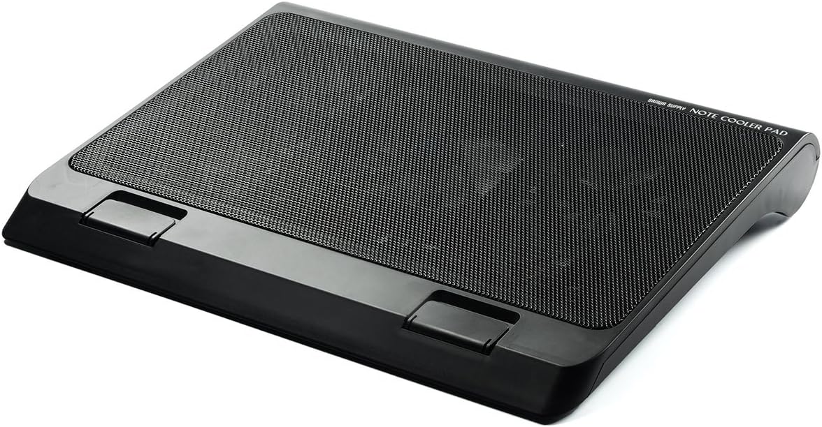 サンワダイレクト ノートパソコンクーラー 冷却台 静音 17インチ対応 USB給電 USBハブ付き スタンド付き 400-CLN025