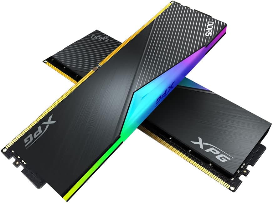 XPG PCメモリ DDR5 6400MHz LANCER RGB ブラック 16GBX2枚 AX5U6400C3216G-DCLARBK-I