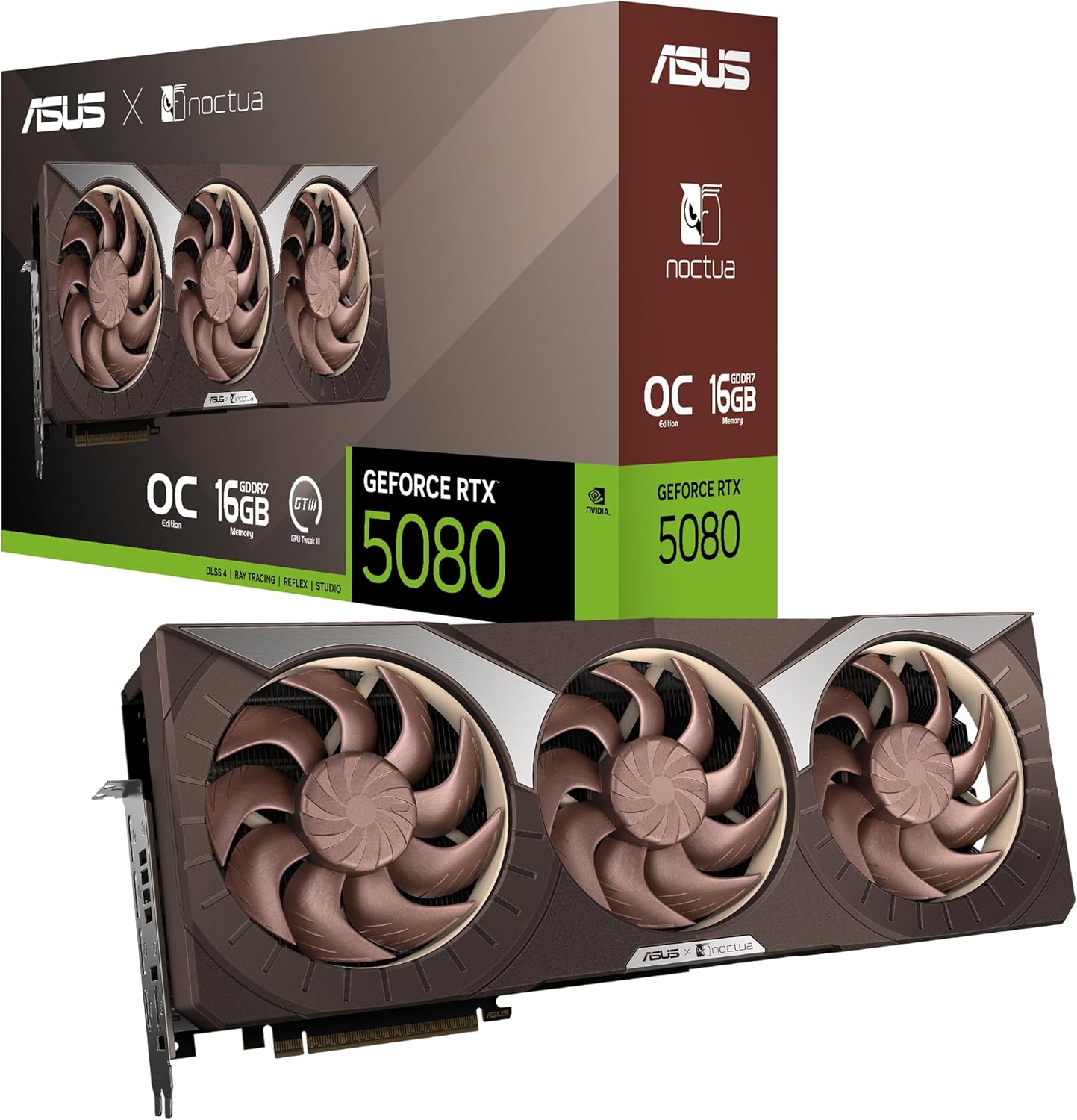 ASUS GEFORCE RTX 5080 NOCTUA エディション 16GB GDDR7 RTX5080-O16G-NOCTUA 国内正規代理店品