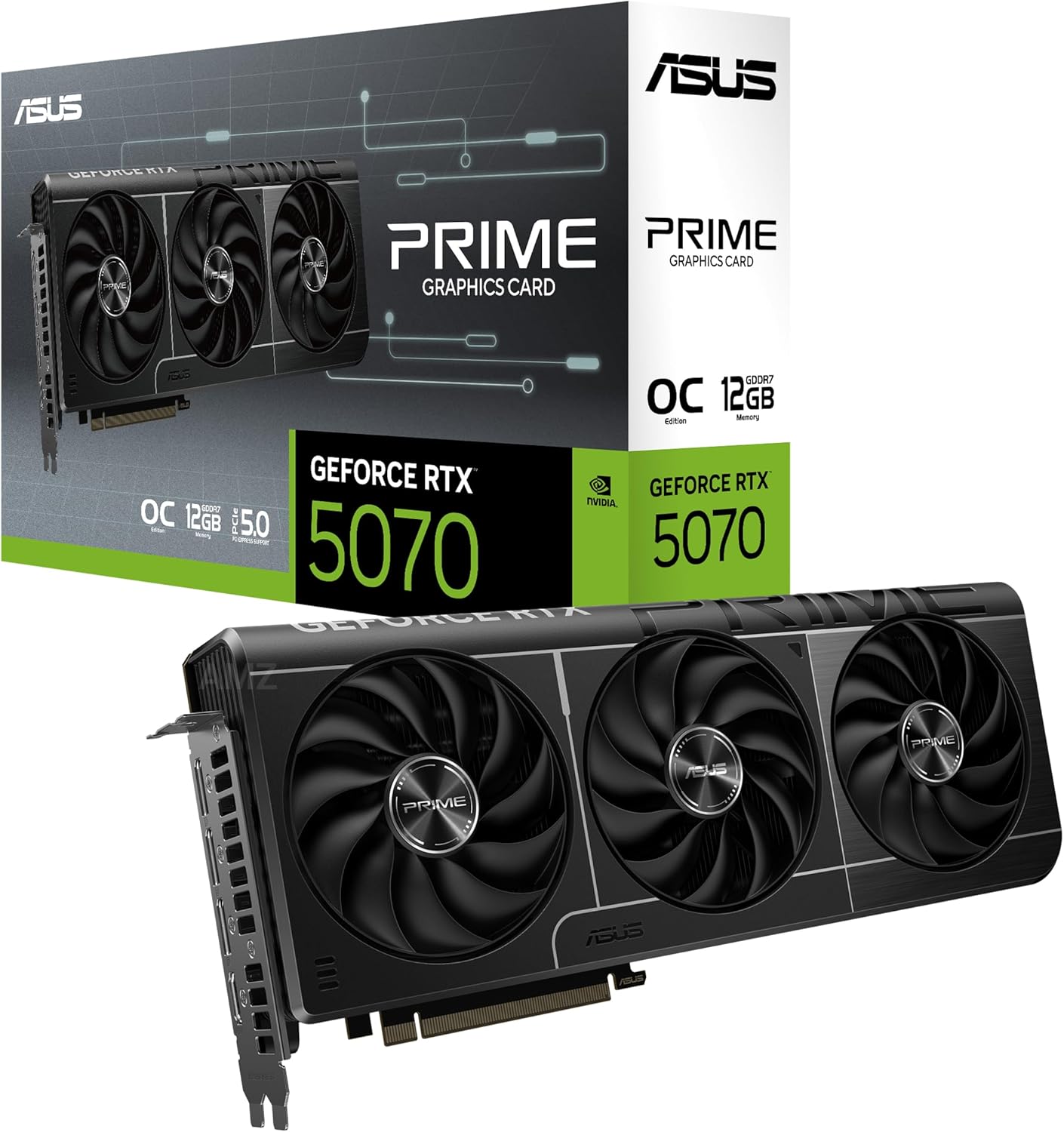 ASUS RTX5070 搭載 ビデオカード PCIe 5.0 12GB GDDR7 OC Edition PRIME-RTX5070-O12G 国内正規代理店品