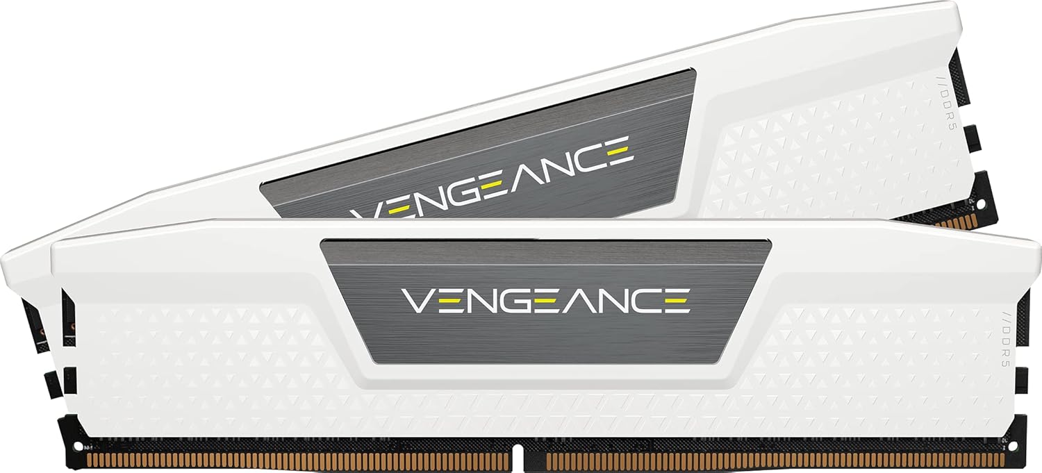 CORSAIR VENGEANCE DDR5 メモリ 32GB(16GB×2)最大6000MHz対応 Intel XMP対応 CL36 デスクトップPC用 ホワイト CMK32GX5M2E6000C36W
