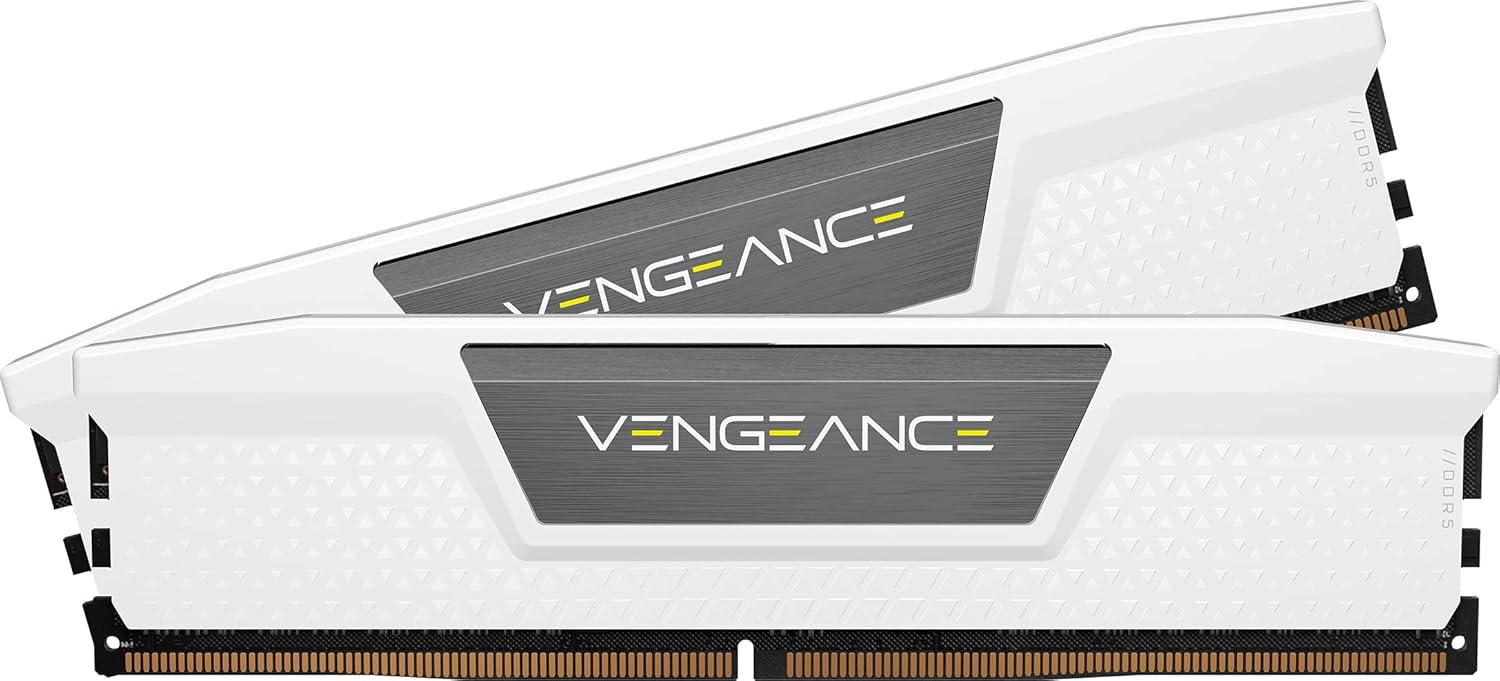 CORSAIR VENGEANCE DDR5 メモリ 32GB(16GB×2)最大6400MHz対応 AMD EXPO & Intel XMP対応 CL36 デスクトップPC用 ホワイト CMK32GX5M2B6400Z36W