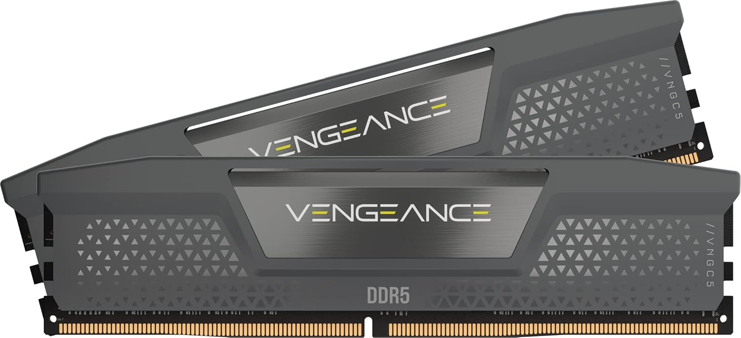 CORSAIR VENGEANCE DDR5 メモリ 64GB(32GB×2)最大5600MHz対応 AMD EXPO & Intel XMP対応 CL40 デスクトップPC用 グレー CMK64GX5M2B5600Z40