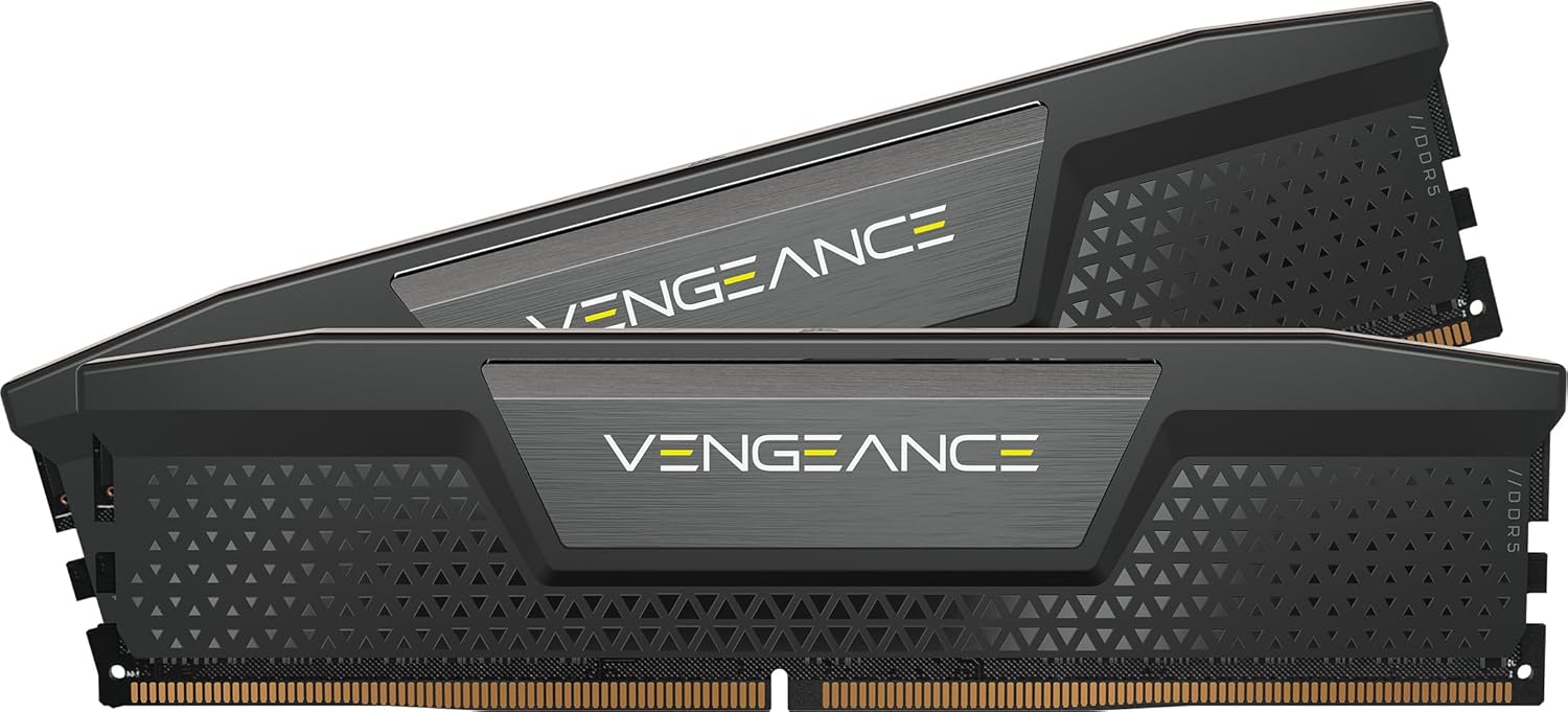 CORSAIR VENGEANCE DDR5 メモリ 32GB(16GB×2)最大6400MHz対応 Intel XMP対応 CL32 デスクトップPC用 ブラック CMK32GX5M2B6400C32