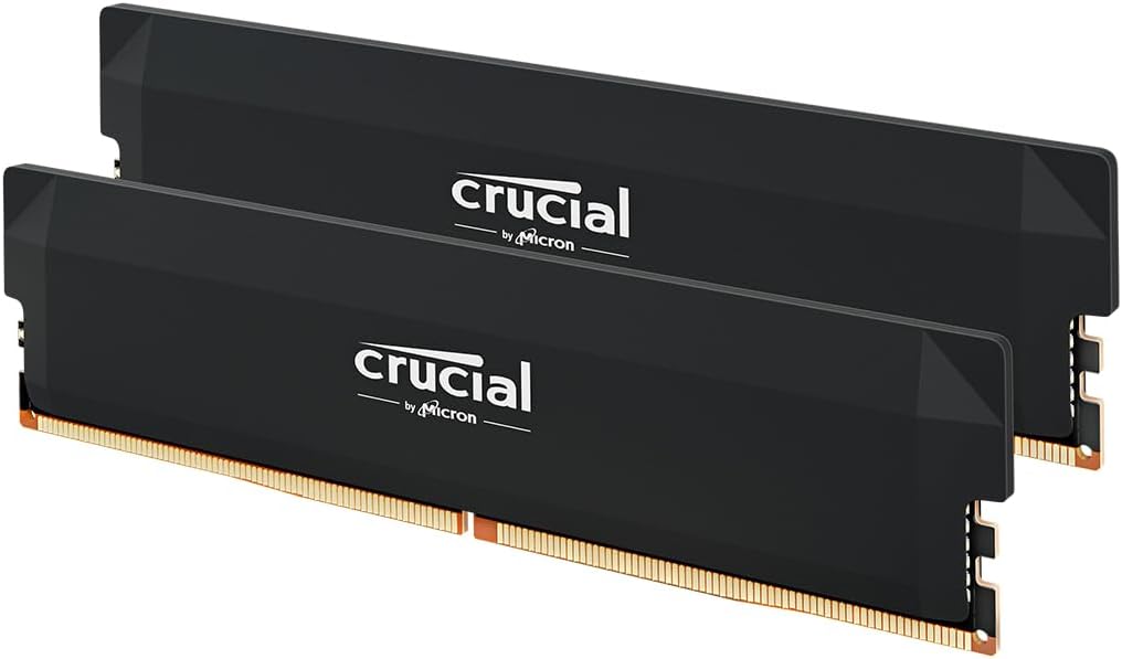 Crucial(クルーシャル) PRO (マイクロン製) デスクトップ用メモリ 32GB×2枚 DDR5-6400 オーバークロック CP2K32G64C40U5B 【国内正規代理店品】
