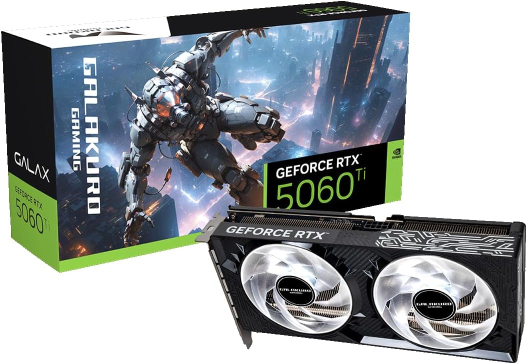玄人志向 NVIDIA GeForce RTX 5060 Ti 搭載 グラフィックボード 8GB OCモデル ブラック デュアルファン 【国内正規品】 GG-RTX5060Ti-E8GB/OC/DF/V2