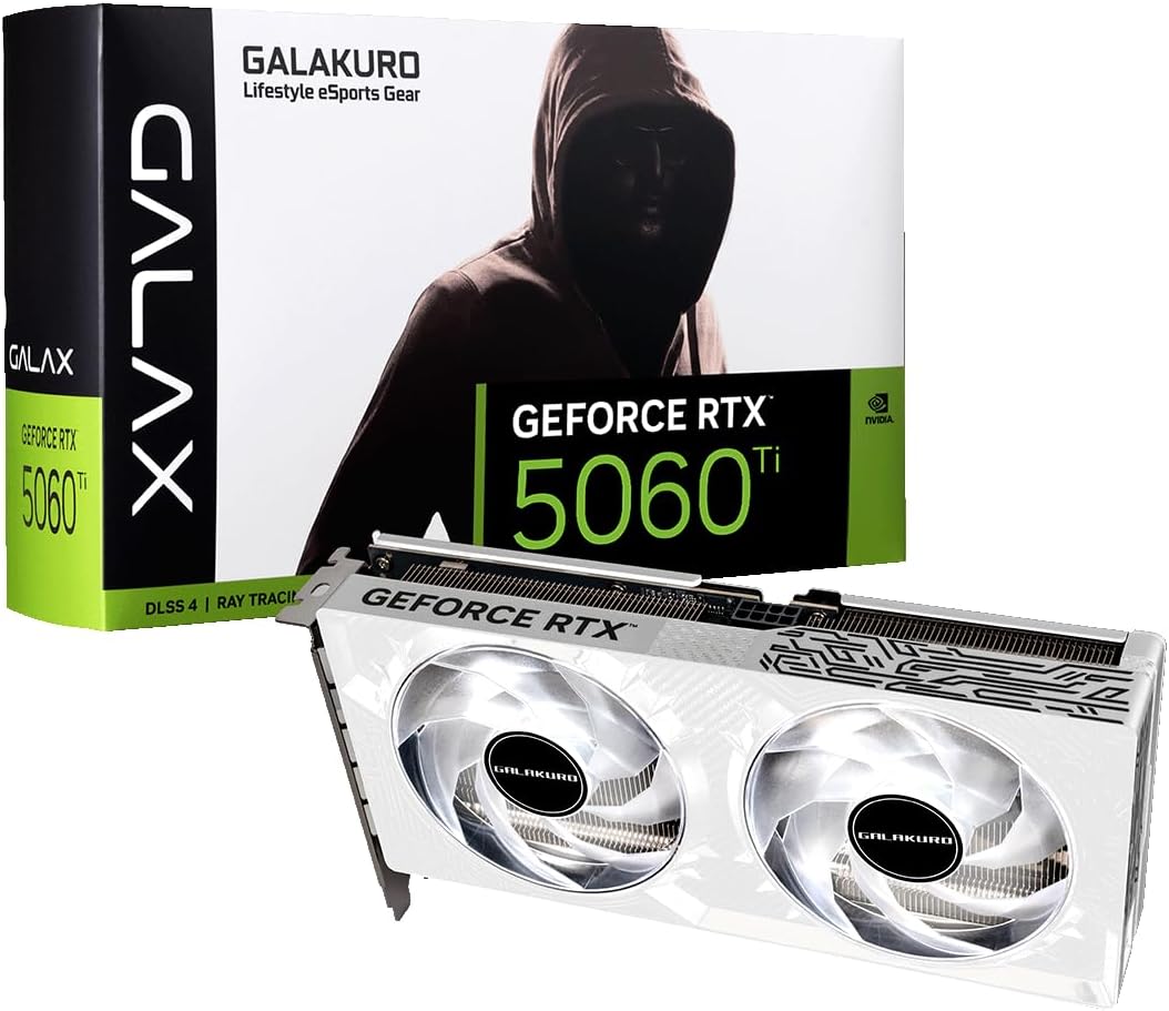 玄人志向 NVIDIA GeForce RTX 5060 Ti 搭載 グラフィックボード 8GB OCモデル ホワイト デュアルファン 【国内正規品】 GK-RTX5060Ti-E8GB/WHITE/DF/V2
