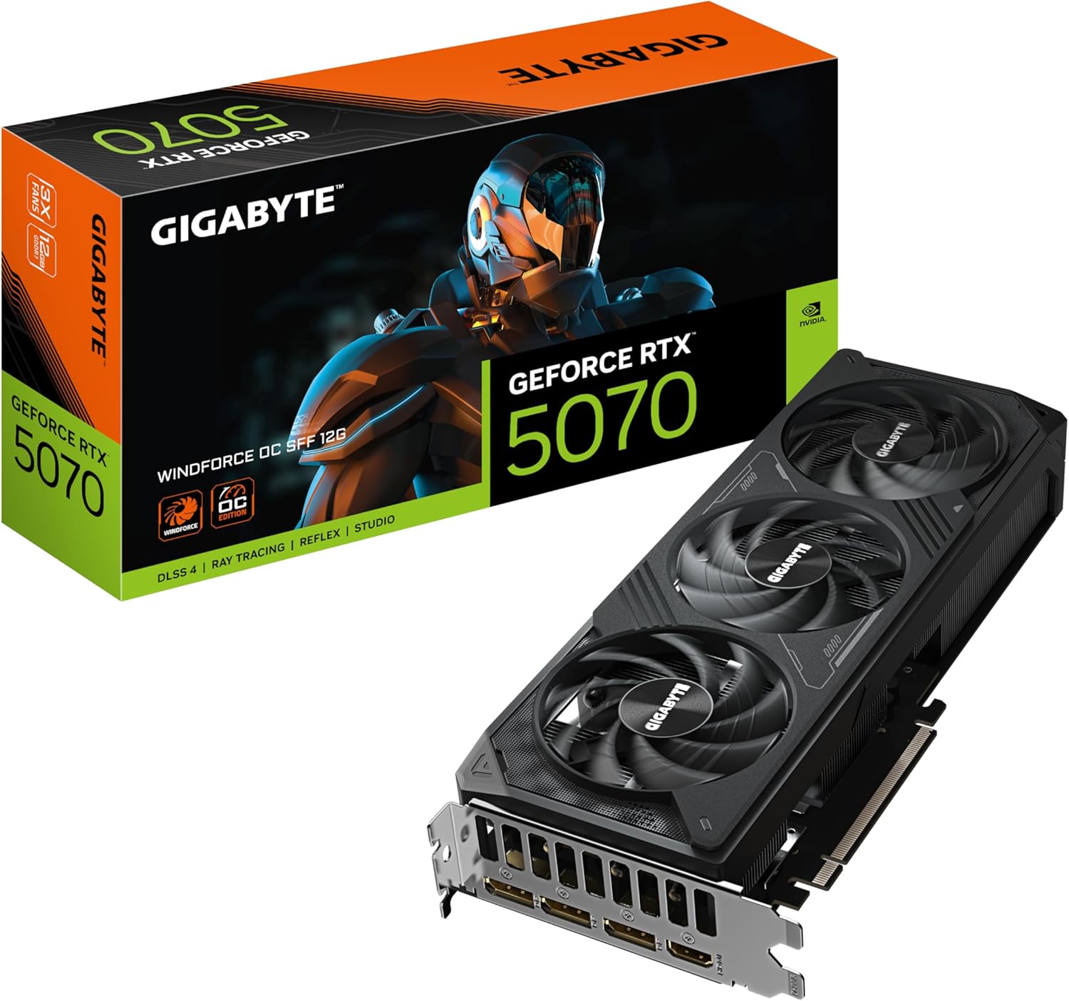 GIGABYTE NVIDIA Geforce RTX5070 搭載 グラフィックボード GDDR7 12GB ギガバイト 【国内正規代理店品】GV-N5070WF3OC-12GD