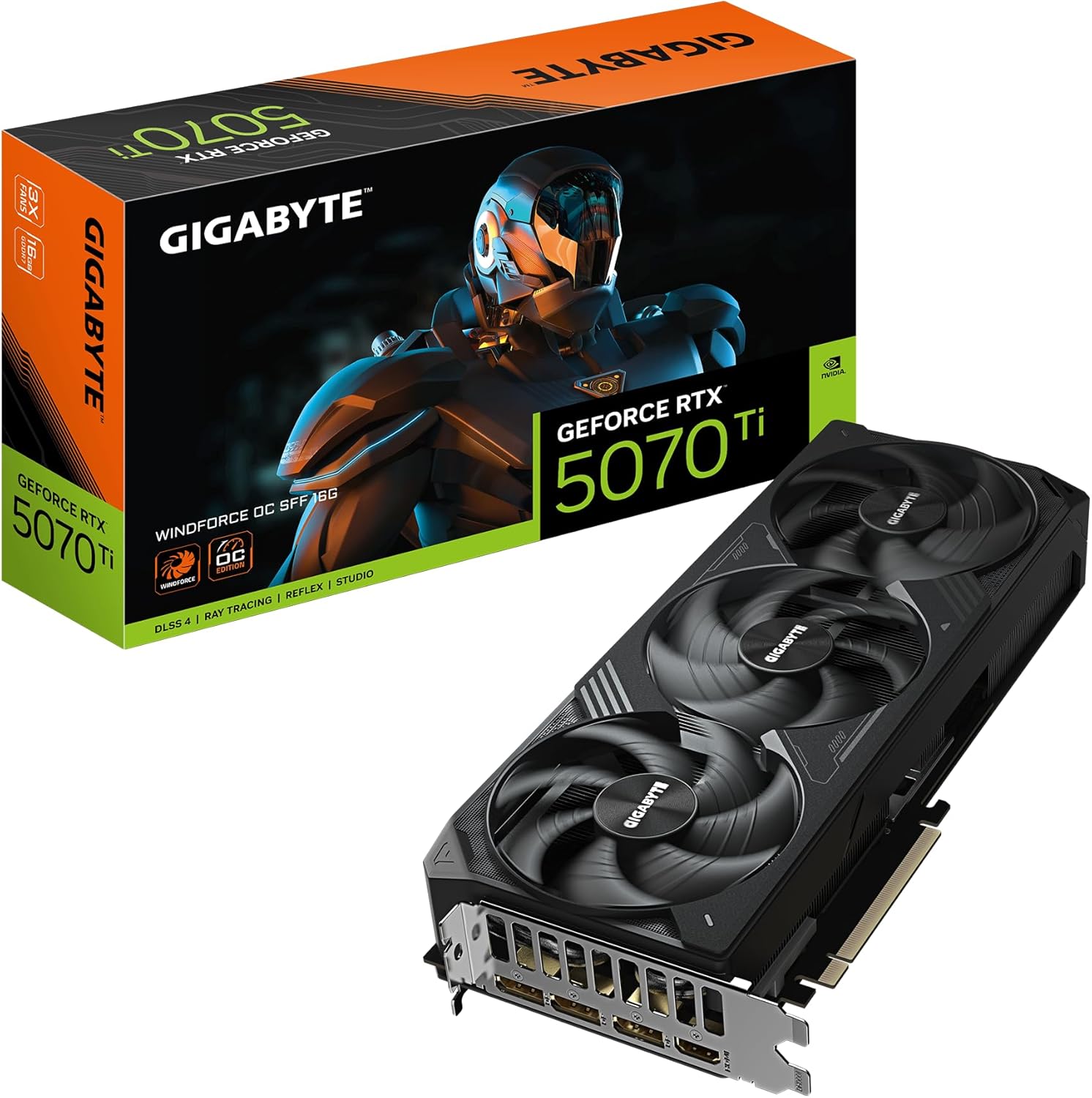 GIGABYTE NVIDIA Geforce RTX5070Ti 搭載 グラフィックボード GDDR7 16GB ギガバイト 【国内正規代理店品】 GV-N507TWF3OC-16GD