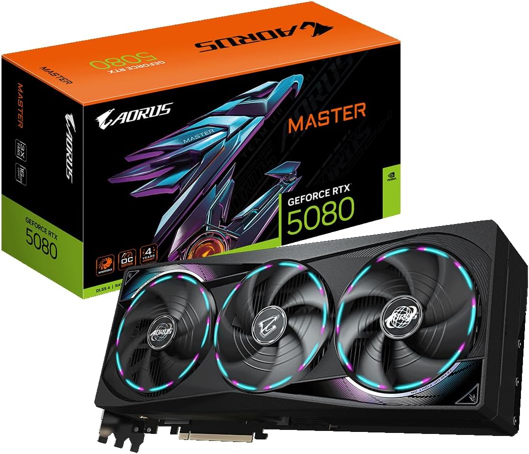 GIGABYTE NVIDIA Geforce RTX5080 搭載 グラフィックボード GDDR7 16GB ギガバイト 【国内正規代理店品】 GV-N5080AORUS M-16GD