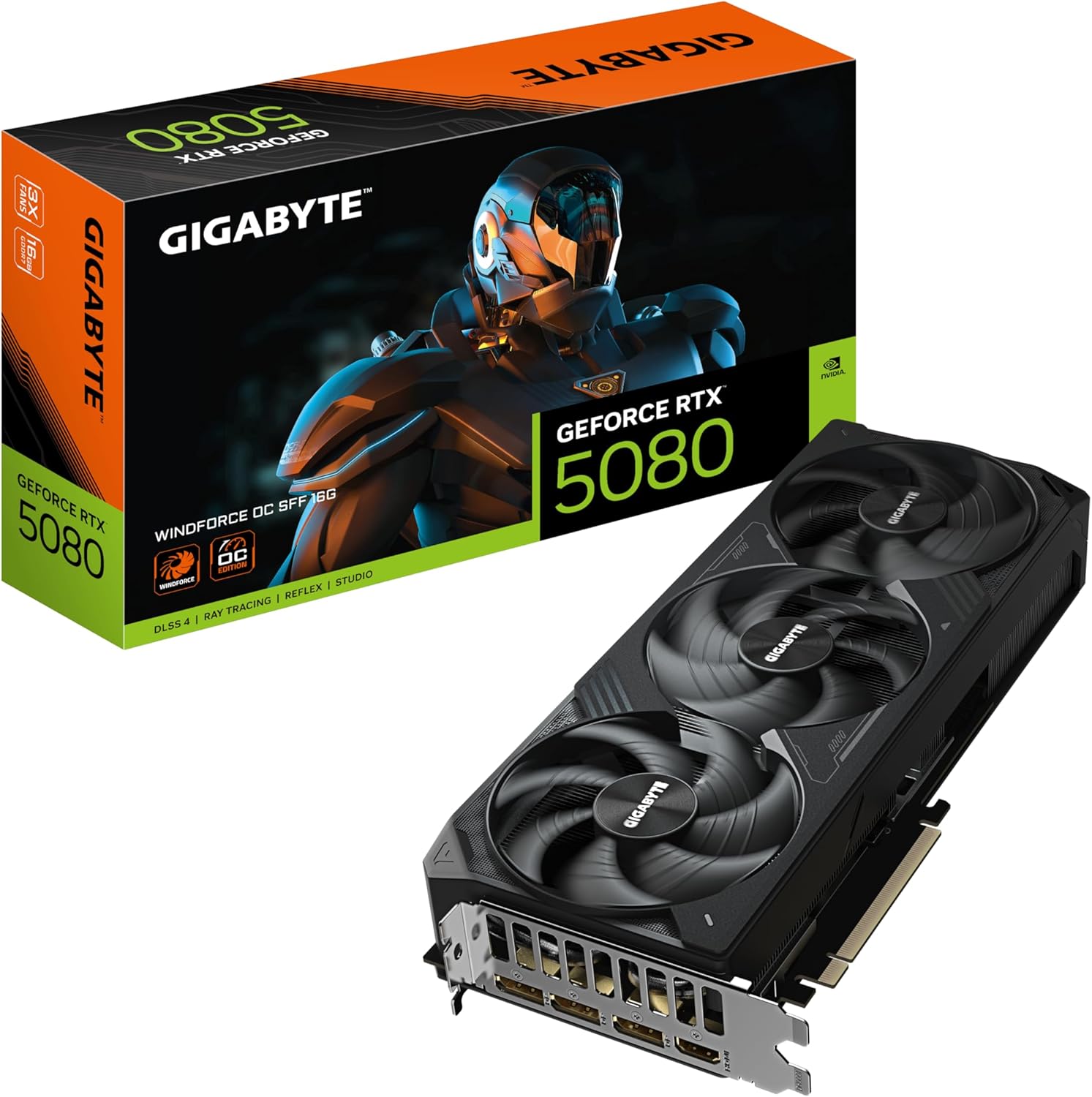 GIGABYTE Geforce RTX5080 搭載 グラフィックボードGDDR7 16GB【国内正規代理店品】GV-N5080WF3OC-16GD