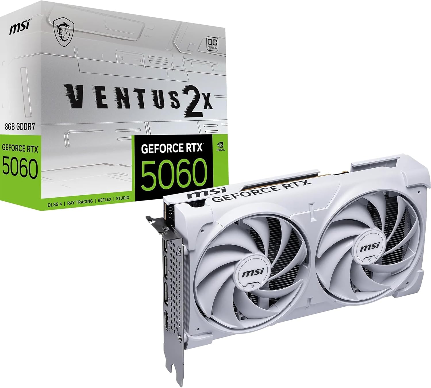 MSI GeForce RTX 5060 8G VENTUS 2X OC WHITE グラフィックスボード VD9186