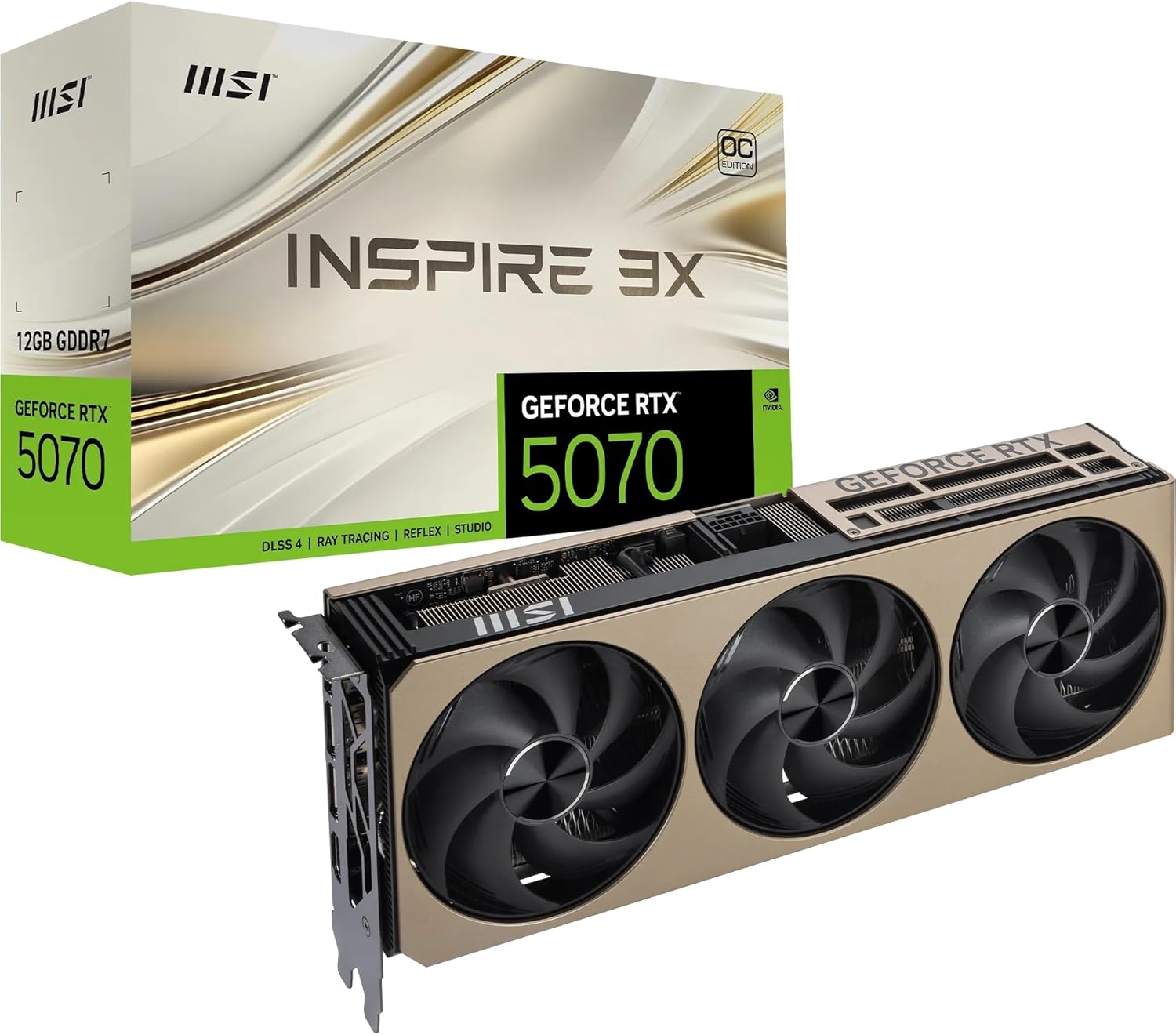MSI GeForce RTX 5070 12G INSPIRE 3X OC グラフィックスボード VD9069