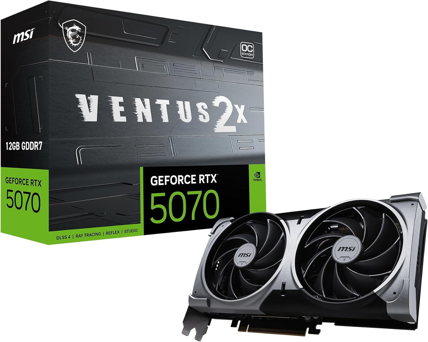 MSI GeForce RTX 5070 12G VENTUS 2X OC/NV グラフィックスボード VD9102