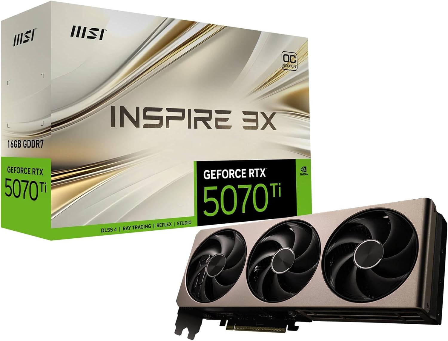 MSI GeForce RTX 5070 Ti 16G INSPIRE 3X OC グラフィックスボード VD9064