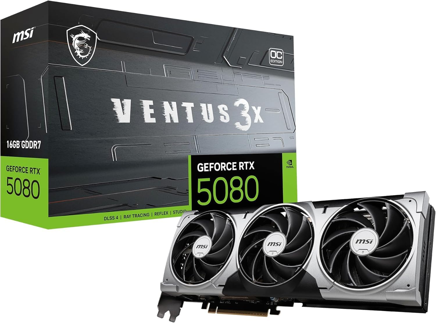 MSI GeForce RTX 5080 16G VENTUS 3X OC グラフィックスカード VD9013