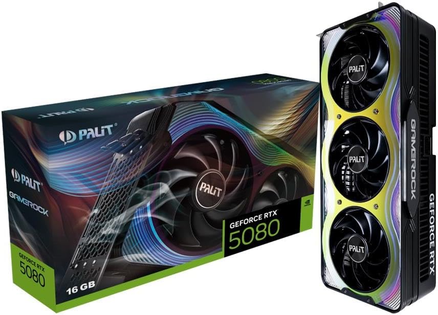 Palit(パリット) GeForce RTX 5080 GameRock 16GB / NE75080019T2-GB2030G / グラフィックボード