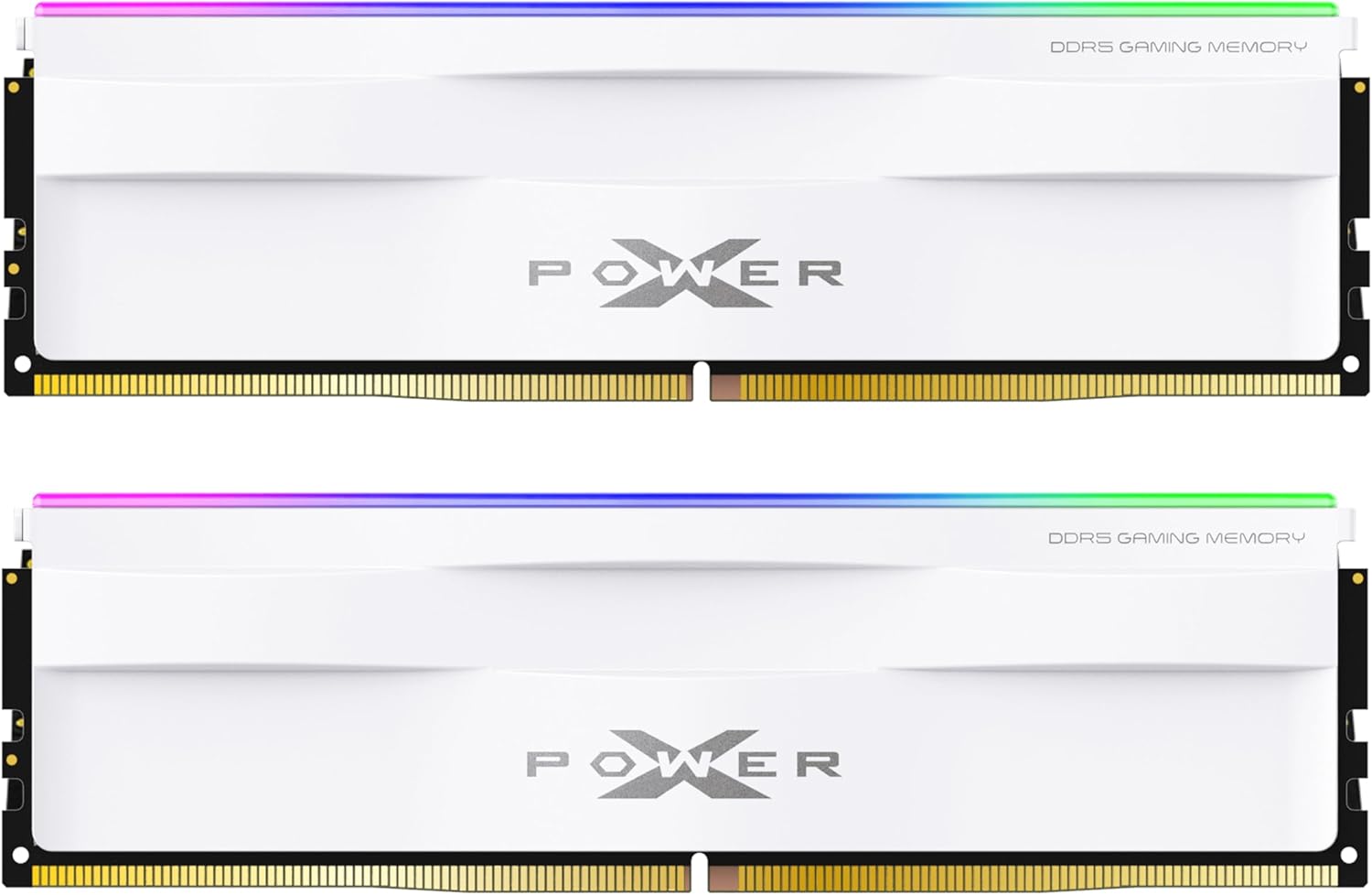 シリコンパワー DDR5 64GB (2x32GB) Zenith RGB 6000MHz (PC5-48000) 288-pin CL30 1.35V UDIMM デスクトップPC用メモリ DRAM SP064GXLWU60AFDH White
