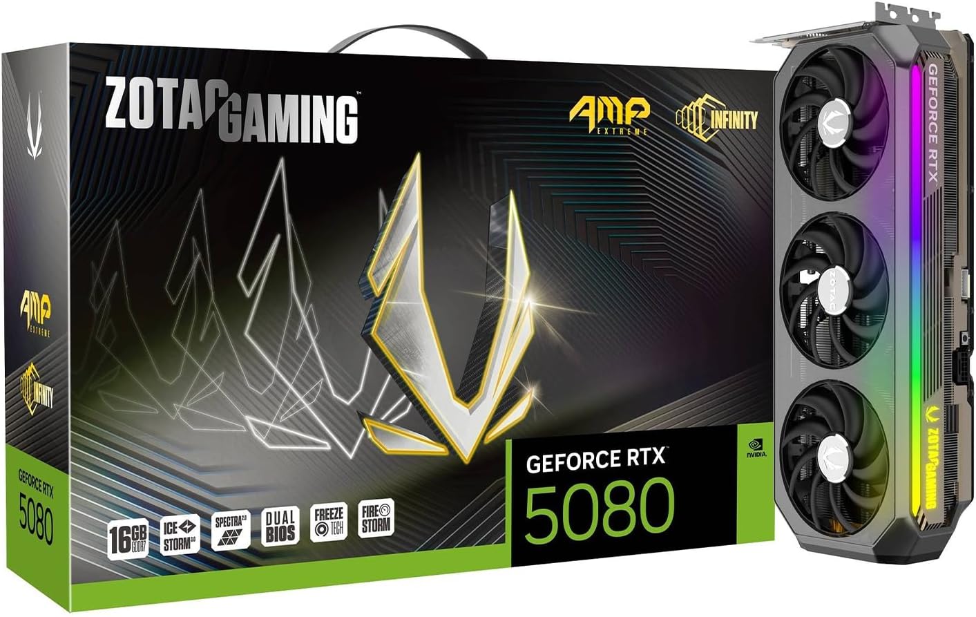 ZOTAC GAMING GeForce RTX 5080 AMP Extreme Infinity 16GB GDDR7 グラフィックスカード ZT-B50800B-10P VD8980